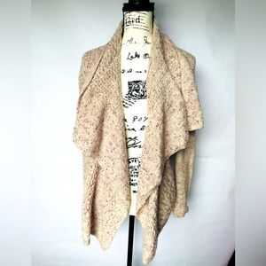 Knox Rose Speckled Rose Colored Cardigan medium